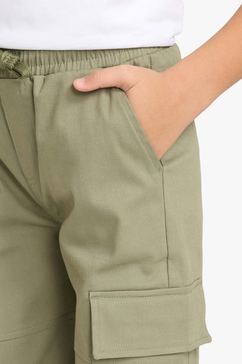 ديفاكتو بنطلون اولادي كارجو جوجر جبردين بجيب كارجو - Image 4